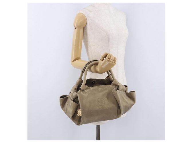 Borsa LOEWE in pelle dorata autentica 200979 D'oro - vista 24