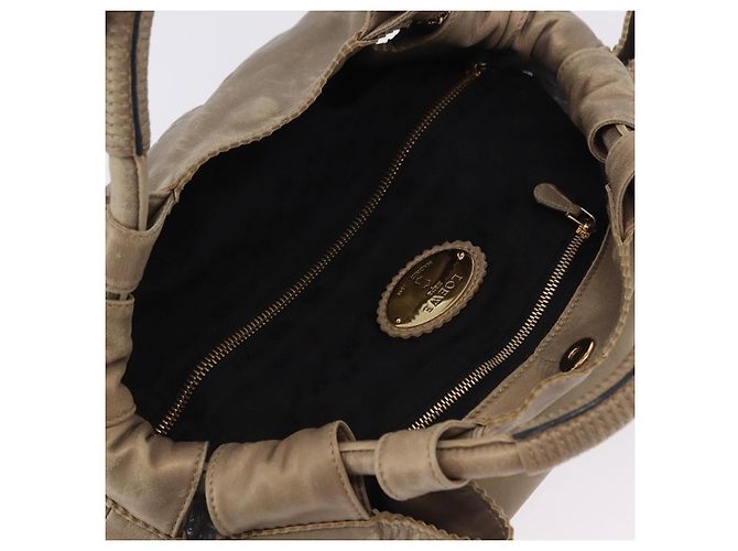 Borsa LOEWE in pelle dorata autentica 200979 D'oro - vista 6
