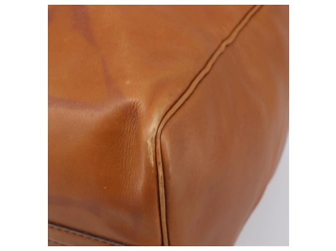 Borsa Boston Christian Dior in pelle scamosciata marrone oro Auth 198280 D'oro - vista 10