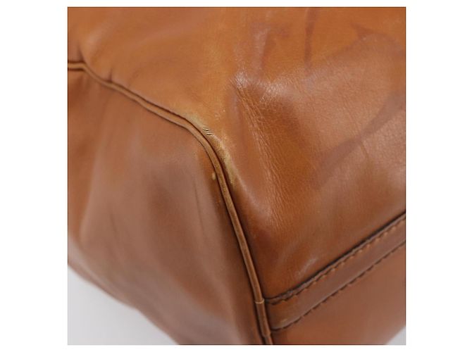 Borsa Boston Christian Dior in pelle scamosciata marrone oro Auth 198280 D'oro - vista 11