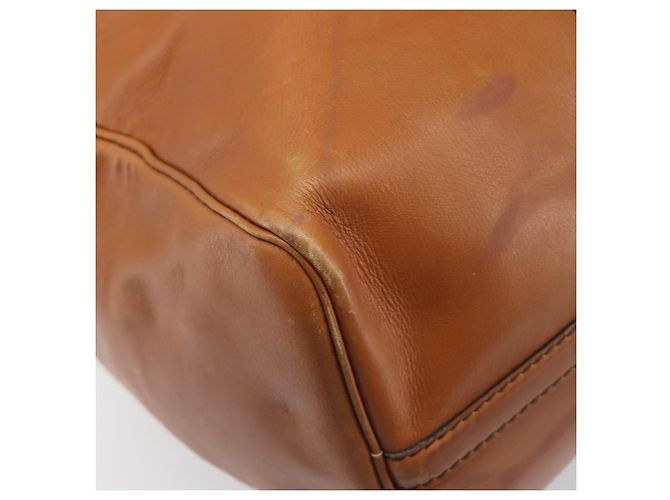 Borsa Boston Christian Dior in pelle scamosciata marrone oro Auth 198280 D'oro - vista 13