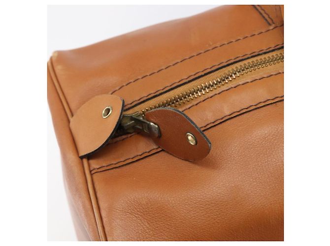 Borsa Boston Christian Dior in pelle scamosciata marrone oro Auth 198280 D'oro - vista 16