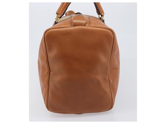 Borsa Boston Christian Dior in pelle scamosciata marrone oro Auth 198280 D'oro - vista 4