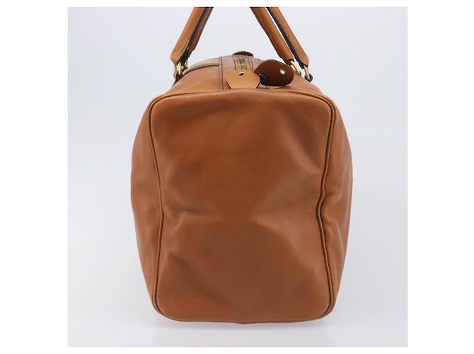 Borsa Boston Christian Dior in pelle scamosciata marrone oro Auth 198280 D'oro - vista 5