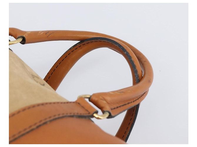 Borsa Boston Christian Dior in pelle scamosciata marrone oro Auth 198280 D'oro - vista 8