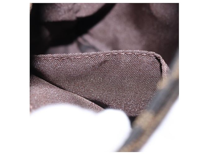 Borsa a mano FENDI Zucca Canvas Nero e Marrone Auth mr2886A - vista 11