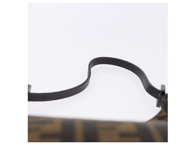 Borsa a mano FENDI Zucca Canvas Nero e Marrone Auth mr2886A - vista 14