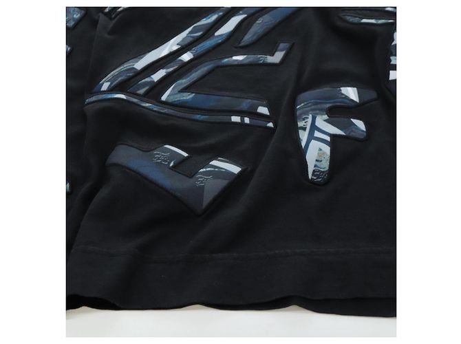 Camiseta FENDI de algodón M Negro Auth 193725M - vista 11
