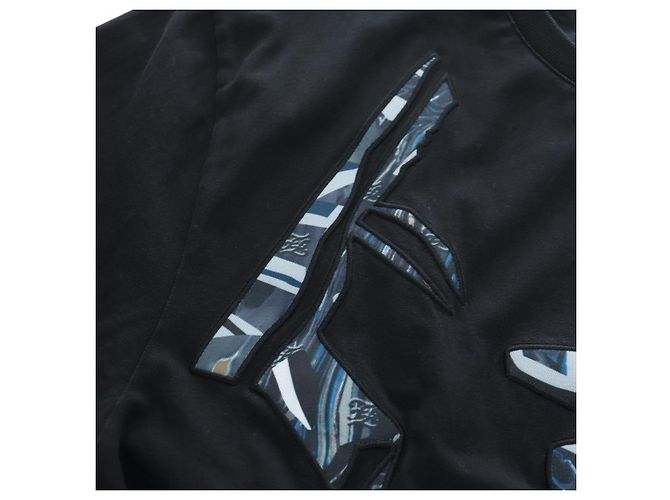 Camiseta FENDI de algodón M Negro Auth 193725M - vista 6