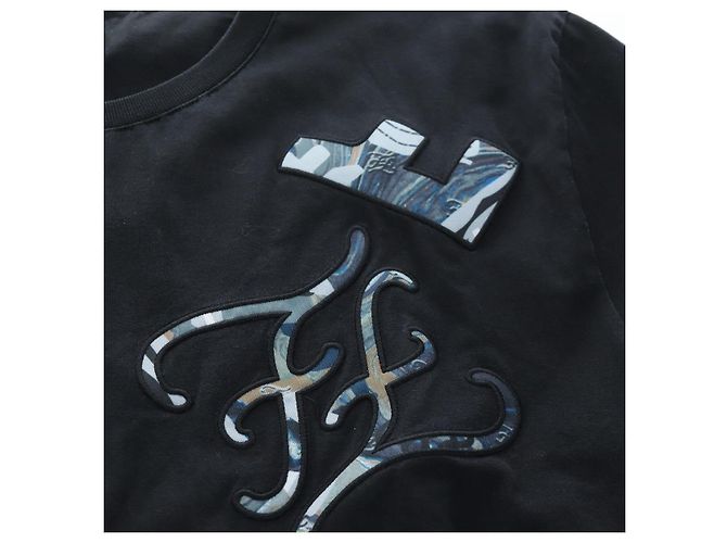 Camiseta FENDI de algodón M Negro Auth 193725M - vista 7