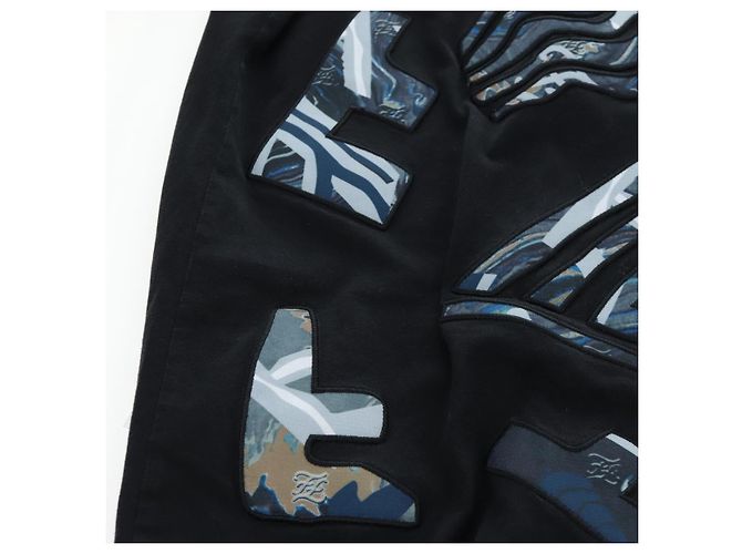 Camiseta FENDI de algodón M Negro Auth 193725M - vista 9