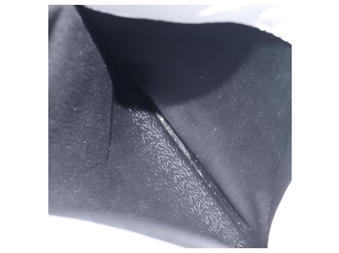 Borsa a tracolla LOEWE PVC Leather Black Silver Auth 196654 Nero Argento - vista 20