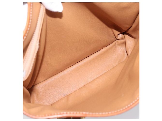 16 Céline Borsa Tote CELINE Macadam PVC Pelle Beige Tono Oro Auth 202219 - vista 10