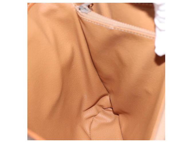 16 Céline Borsa Tote CELINE Macadam PVC Pelle Beige Tono Oro Auth 202219 - vista 19