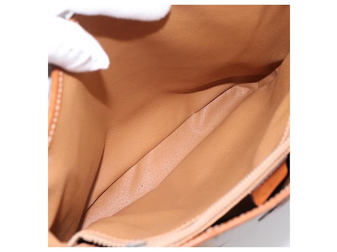 16 Céline Borsa Tote CELINE Macadam PVC Pelle Beige Tono Oro Auth 202219 - vista 21