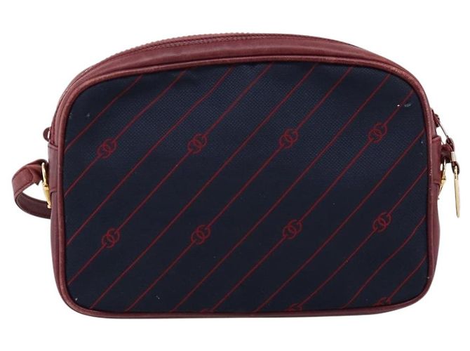 Borsa a tracolla GUCCI Horsebit Canvas Navy Tono Oro Auth 202249 Blu navy - vista 2
