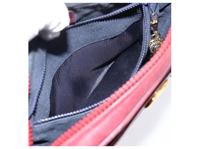 Borsa a tracolla GUCCI Horsebit Canvas Navy Tono Oro Auth 202249 Blu navy - vista 21