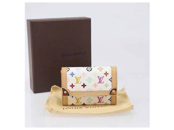 LOUIS VUITTON Monogram Multicolor Porte Monnaie Pla White M92657 Auth 199540SAM Weiß - Ansicht 12