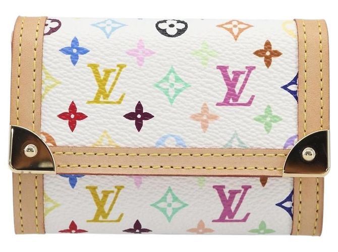 LOUIS VUITTON Monogram Multicolor Porte Monnaie Pla White M92657 Auth 199540SAM Weiß - Ansicht 13
