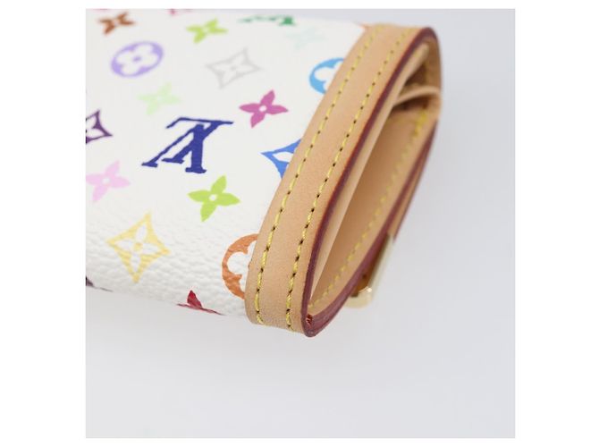 LOUIS VUITTON Monogram Multicolor Porte Monnaie Pla White M92657 Auth 199540SAM Weiß - Ansicht 15