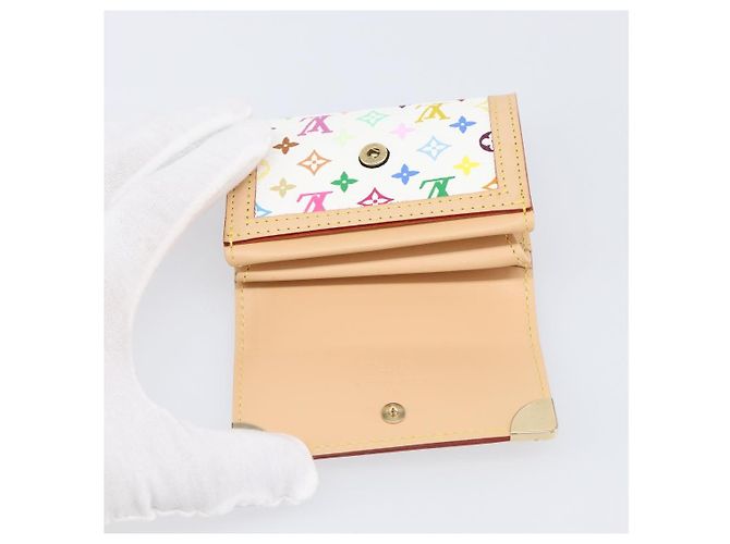 LOUIS VUITTON Monogram Multicolor Porte Monnaie Pla White M92657 Auth 199540SAM Weiß - Ansicht 17