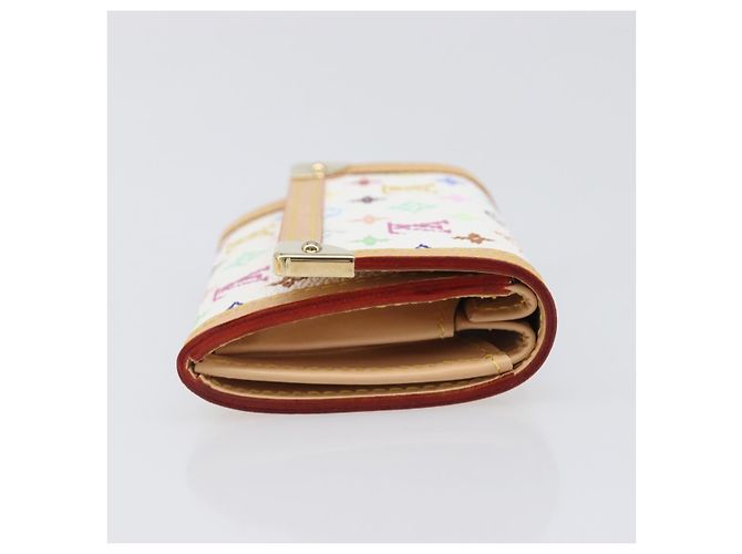 LOUIS VUITTON Monogram Multicolor Porte Monnaie Pla White M92657 Auth 199540SAM Weiß - Ansicht 3