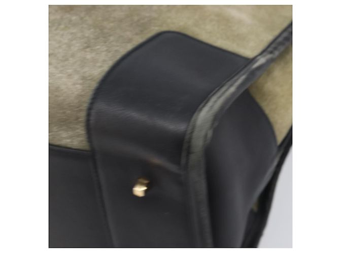 Borsa a mano LOEWE Amazona 32 in camoscio kaki e tono oro Auth 200845 Cachi - vista 15