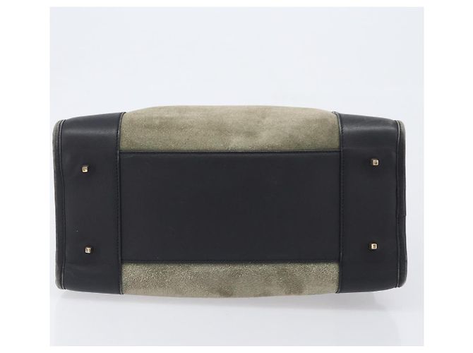 Borsa a mano LOEWE Amazona 32 in camoscio kaki e tono oro Auth 200845 Cachi - vista 5