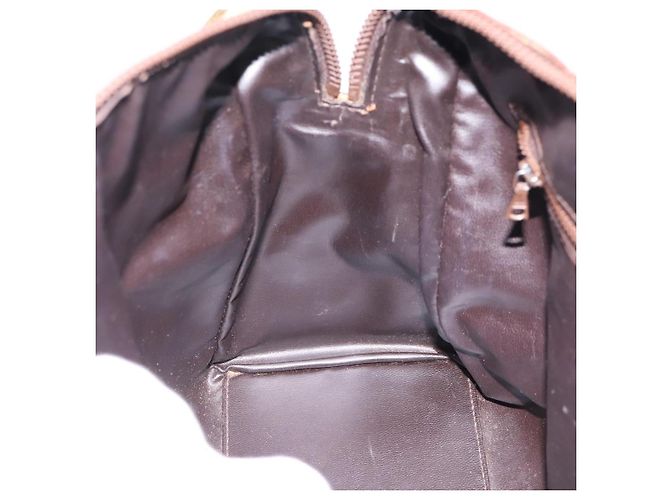 Céline Borsa a Mano CELINE Macadam PVC Pelle Beige Tono Oro Auth 200348 - vista 18