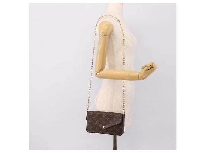 LOUIS VUITTON Monogram Geldbörse Pochette Felice Schultertasche M61276 Auth ka6025V Monogramm - Ansicht 28