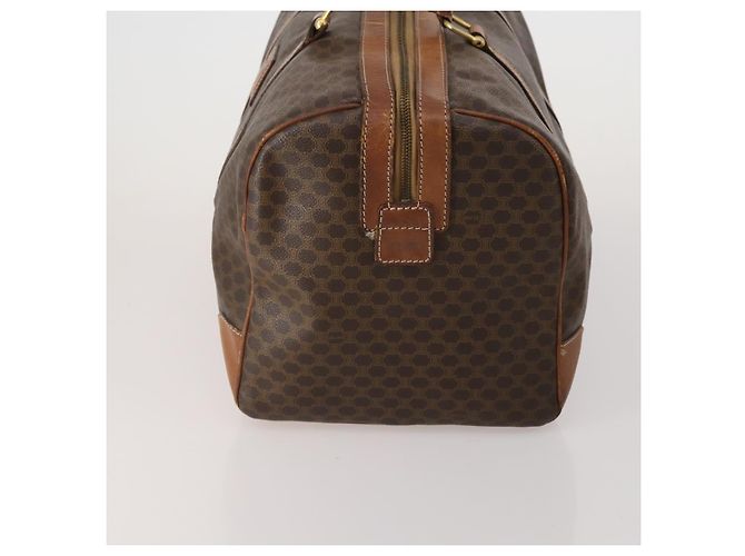 Céline Borsa a tracolla CELINE Macadam Canvas PVC Leather 3 Set Brown Beige Auth 196166 Marrone - vista 4