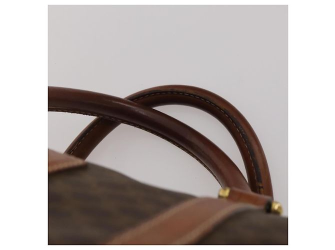 Céline Borsa a tracolla CELINE Macadam Canvas PVC Leather 3 Set Brown Beige Auth 196166 Marrone - vista 6