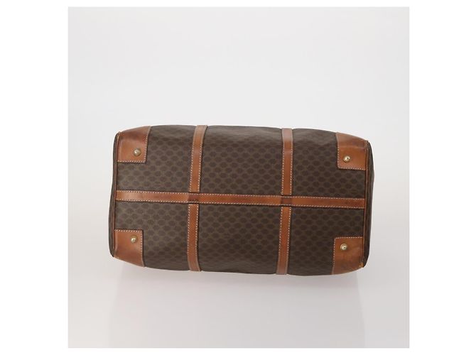Céline Borsa a tracolla CELINE Macadam Canvas PVC Leather 3 Set Brown Beige Auth 196166 Marrone - vista 7