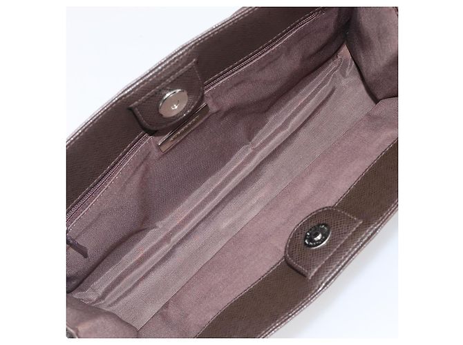 Borsa a mano BURBERRY Nova Check Canvas Beige Silver Auth 199509A Argento - vista 12