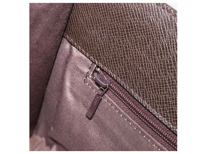 Borsa a mano BURBERRY Nova Check Canvas Beige Silver Auth 199509A Argento - vista 21