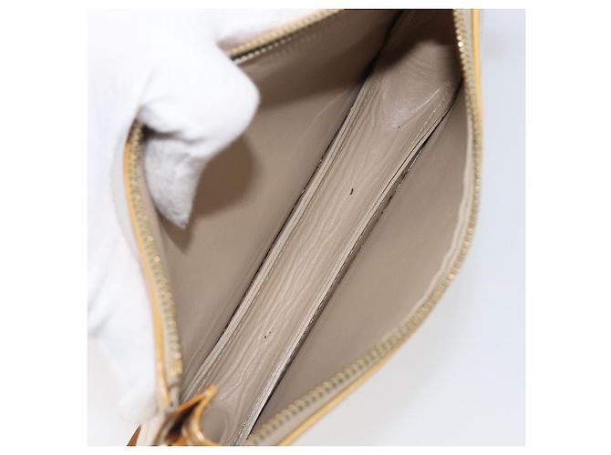 LOUIS VUITTON Monogram Vernis Lexington Accessory Pouch Beige M91010 Auth hk4073 - vista 11