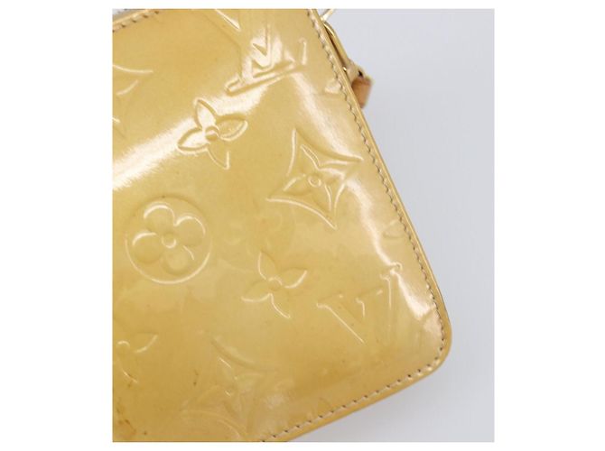 LOUIS VUITTON Monogram Vernis Lexington Accessory Pouch Beige M91010 Auth hk4073 - vista 18