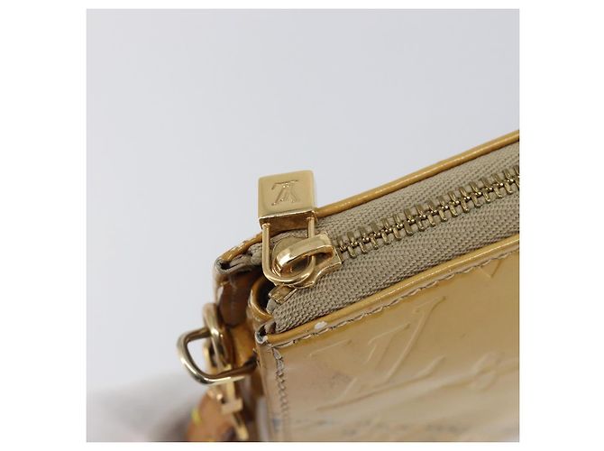 LOUIS VUITTON Monogram Vernis Lexington Accessory Pouch Beige M91010 Auth hk4073 - vista 19