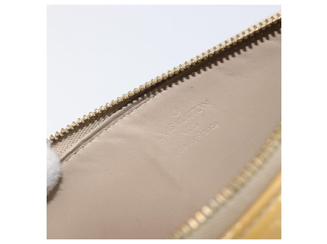 LOUIS VUITTON Monogram Vernis Lexington Accessory Pouch Beige M91010 Auth hk4073 - vista 20