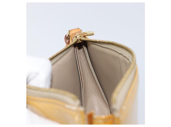 LOUIS VUITTON Monogram Vernis Lexington Accessory Pouch Beige M91010 Auth hk4073 - vista 21