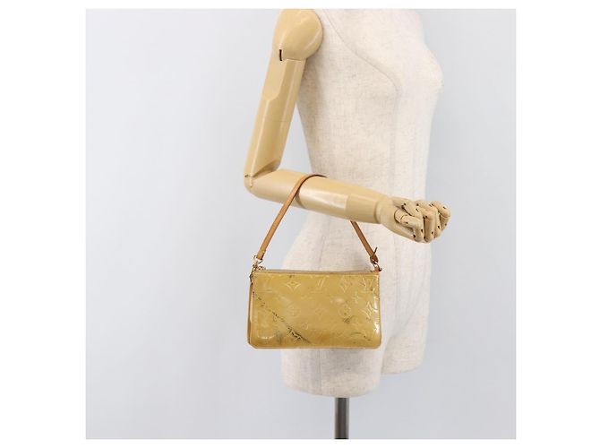 LOUIS VUITTON Monogram Vernis Lexington Accessory Pouch Beige M91010 Auth hk4073 - vista 23