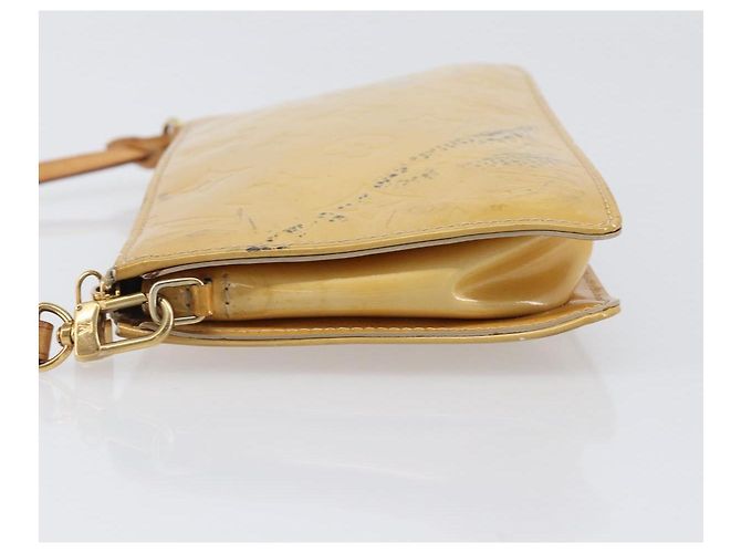 LOUIS VUITTON Monogram Vernis Lexington Accessory Pouch Beige M91010 Auth hk4073 - vista 4