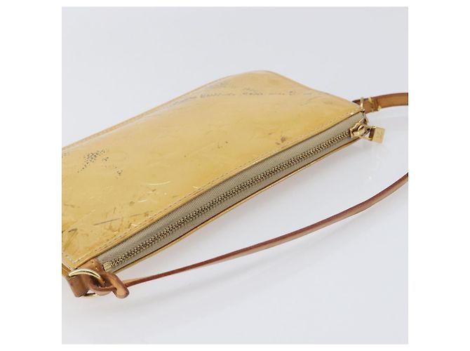 LOUIS VUITTON Monogram Vernis Lexington Accessory Pouch Beige M91010 Auth hk4073 - vista 6