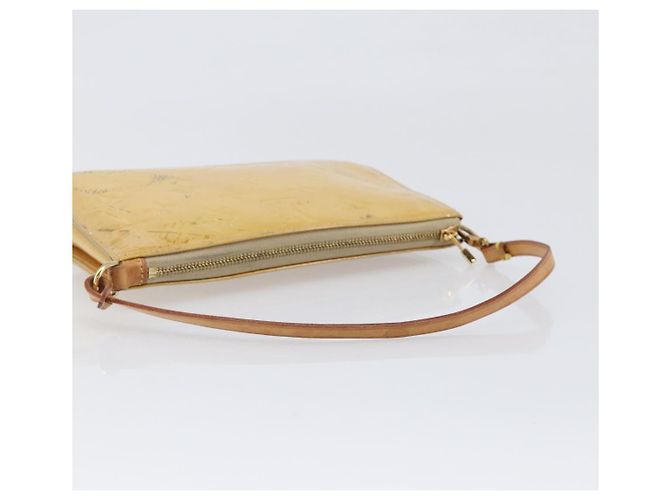 LOUIS VUITTON Monogram Vernis Lexington Accessory Pouch Beige M91010 Auth hk4073 - vista 7