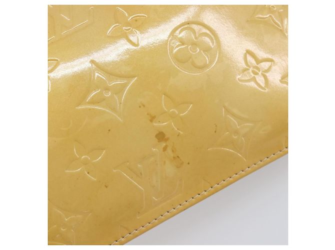 LOUIS VUITTON Monogram Vernis Lexington Accessory Pouch Beige M91010 Auth hk4073 - vista 9
