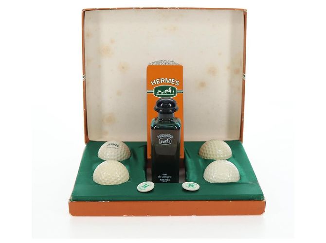 Hermès HERMES Eau de Cologne Golf Set Parfüm Leder Weiß Auth BA15228V - Ansicht 24