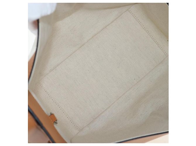LOEWE KEN PRICE Hammock Small Hand Bag Canvas 2way Beige Silver Auth 199036SAM Argento - vista 11