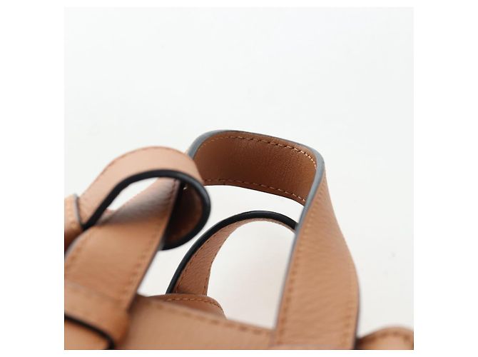 LOEWE KEN PRICE Hammock Small Hand Bag Canvas 2way Beige Silver Auth 199036SAM Argento - vista 14