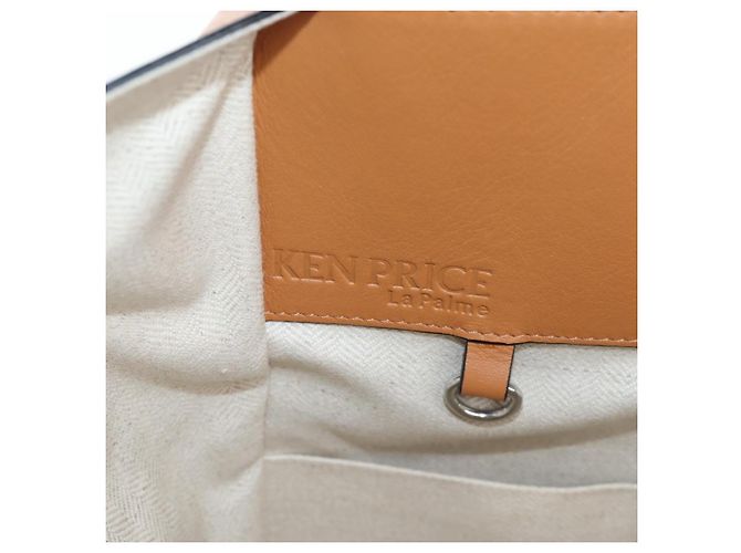 LOEWE KEN PRICE Hammock Small Hand Bag Canvas 2way Beige Silver Auth 199036SAM Argento - vista 22