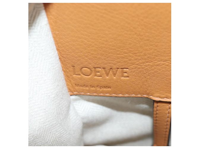 LOEWE KEN PRICE Hammock Small Hand Bag Canvas 2way Beige Silver Auth 199036SAM Argento - vista 23